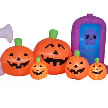 EUROPALMS Halloween φουσκωτό φάντασμα με κολοκύθες, 244cm (83316154)