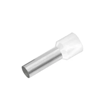Cimco 187002 Μερικώς μονωμένος ακροδέκτης, 0,5 mm², λευκό, 100 τεμ.