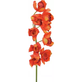 EUROPALMS Κλαδί Cymbidium, τεχνητό, κόκκινο, 90cm (82530315)
