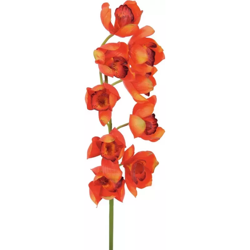 EUROPALMS Κλαδί Cymbidium, τεχνητό, κόκκινο, 90cm (82530315)