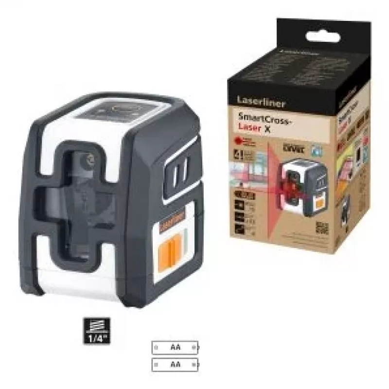 Laserliner SmartCross-Laser X Λέιζερ σταυρωτών γραμμών αυτοεπιπεδούμενο εμβέλεια έως 10 m (036.735E)