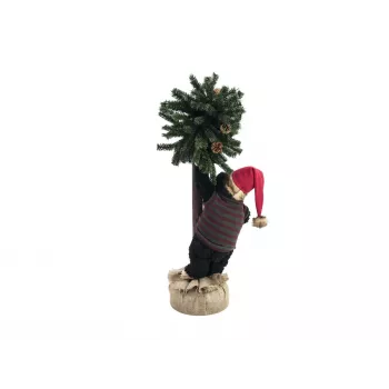 EUROPALMS Χριστουγεννιάτικη αρκούδα με έλατο, 105cm 83314804