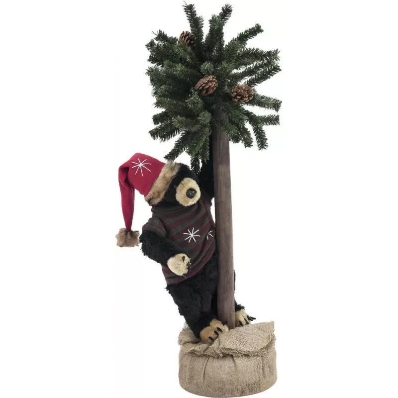 EUROPALMS Χριστουγεννιάτικη αρκούδα με έλατο, 105cm 83314804