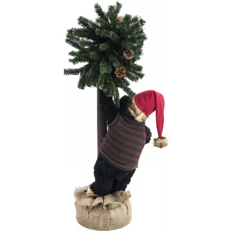 EUROPALMS Χριστουγεννιάτικη αρκούδα με έλατο, 105cm 83314804