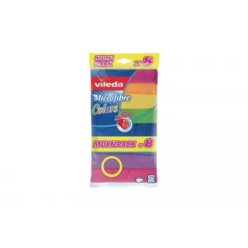 Vileda Colors Maxi Pack Πανιά μικροϊνών, 7 τεμ., 30 x 30 cm, διάφορα χρώματα 6425