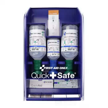 First Aid Only Quick+ Safe DIN EN 15154-4 Κουτί Πρώτων Βοηθειών, Μπλε, Επιτοίχια Τοποθέτηση, ABS Πλαστικό, DIN 13157 Περιεχόμενο P-44026 00