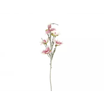 EUROPALMS Τεχνητό Κλαδί Μαγνολίας (EVA), Λευκό-Ροζ 82530587