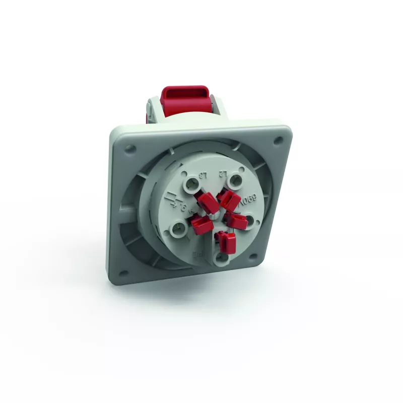 Bals 127571 κεκλιμένη πρίζα πίνακα, 16 A, 5 πόλων, 400 V, 6h