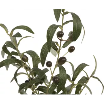 EUROPALMS Τεχνητή ελιά, 68 cm, πράσινα φύλλα, μαύρη γλάστρα 82506421