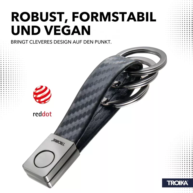 TROIKA TWISTER CARBON Μπρελόκ (KRG649/CB)