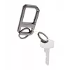 TROIKA ALVAR NERO Μπρελόκ με καραμπίνερ, Gunmetal/Μαύρο (KR26-05/GM)