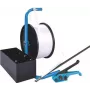 Banholzer&Wenz Σετ περιτυλίγματος πολυεστέρα 19mm x 600m με φορητό διανομέα και 1000 χαλύβδινα κλιπ (17051)