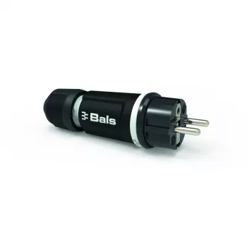 BALS 7371-1 Βύσμα Schuko αρσενικό 16A 3p 250V IP54 Μαύρο Λάστιχο