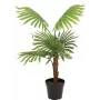 EUROPALMS Τεχνητό φυτό παλάμη βεντάλιας, 88cm, Πράσινο, Μαύρη γλάστρα 82509301
