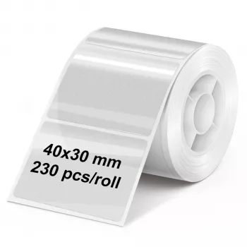 Olympia διαφανής ρολό ετικετών 40 mm x 30 mm, 230 ετικέτες (6322)
