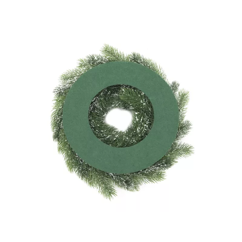 EUROPALMS χριστουγεννιάτικο στεφάνι PE με χιόνι, 45cm 83501720