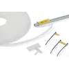 HellermannTyton HCR 12 διαφανές PVC φορέας σήμανσης, 25 m x 13 mm, εκτυπώσιμο με θερμομεταφορά