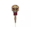 EUROPALMS Halloween πάσσαλος εδάφους κρανίο, λευκό/μαύρο, 40 cm 83314628
