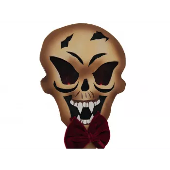EUROPALMS Halloween πάσσαλος εδάφους κρανίο, λευκό/μαύρο, 40 cm 83314628
