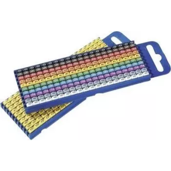 HellermannTyton 561-02100 αυτοκόλλητα κλιπ καλωδίων, πολύχρωμα, 200 τεμ.