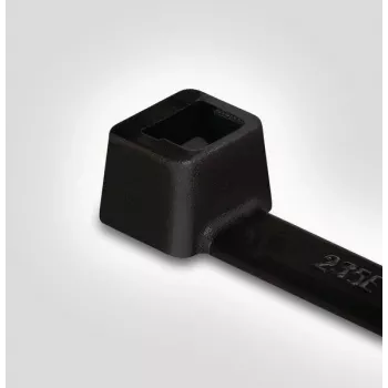 HellermannTyton T18L-HS-BK-C1 δεματικές ταινίες καλωδίων, πολυαμίδιο 6.6, μαύρο, 100 mm x 2,5 mm, 100 τεμ.