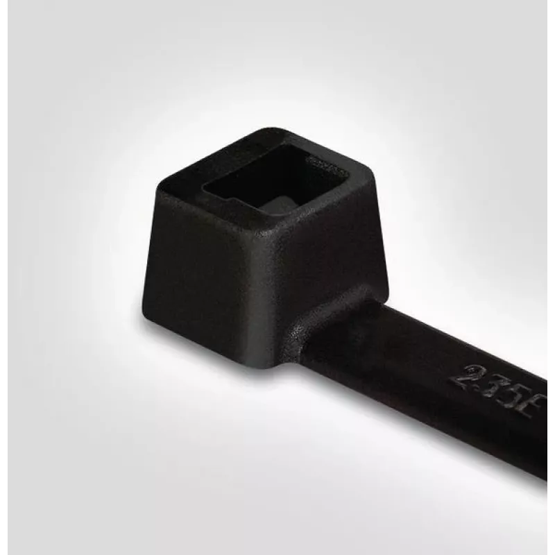 HellermannTyton T18L-HS-BK-C1 δεματικές ταινίες καλωδίων, πολυαμίδιο 6.6, μαύρο, 100 mm x 2,5 mm, 100 τεμ.