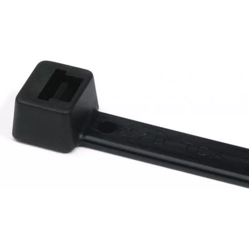 HellermannTyton T18L-HS-BK-C1 δεματικές ταινίες καλωδίων, πολυαμίδιο 6.6, μαύρο, 100 mm x 2,5 mm, 100 τεμ.