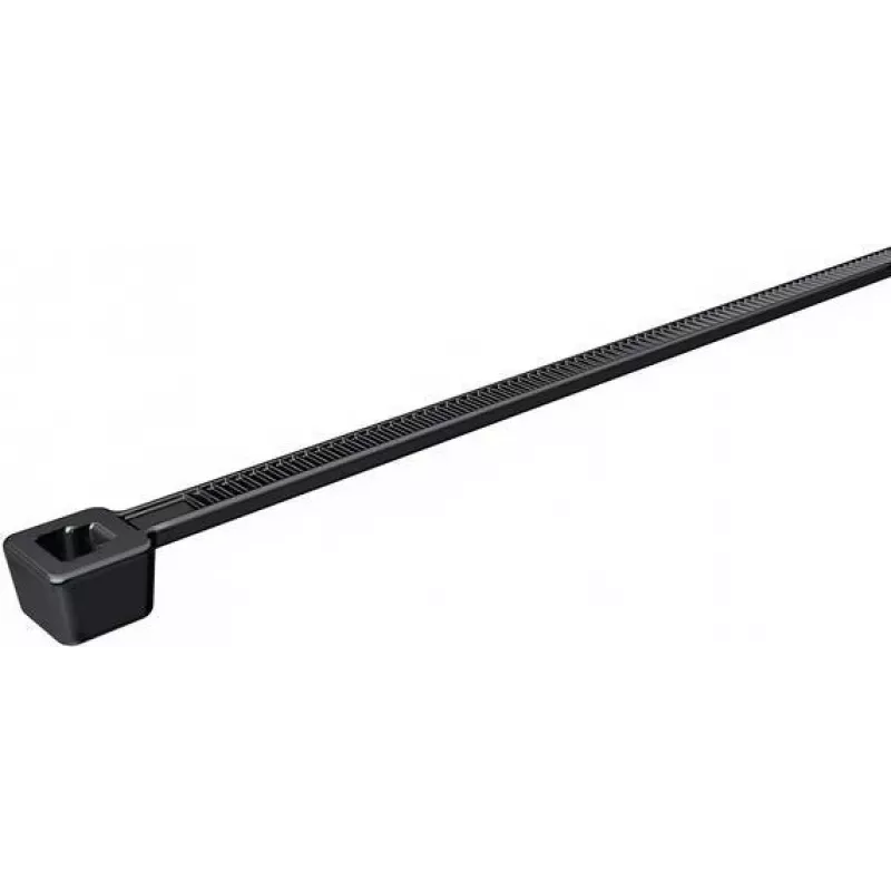 HellermannTyton T18L-HS-BK-C1 δεματικές ταινίες καλωδίων, πολυαμίδιο 6.6, μαύρο, 100 mm x 2,5 mm, 100 τεμ.