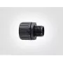 HellermannTyton HG25-S-M25 PA66 BK 10 Ευθύς σύνδεσμος, σπείρωμα M25, κανάλι 25 mm, Μαύρο