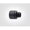 HellermannTyton HG25-S-M25 PA66 BK 10 Ευθύς σύνδεσμος, σπείρωμα M25, κανάλι 25 mm, Μαύρο