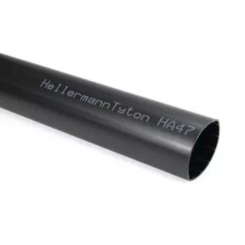 HellermannTyton HA47 Χοντρότοιχο θερμοσυστελλόμενο μακαρόνι με κόλλα, 13 mm έως 4 mm, Μαύρο 321-50130