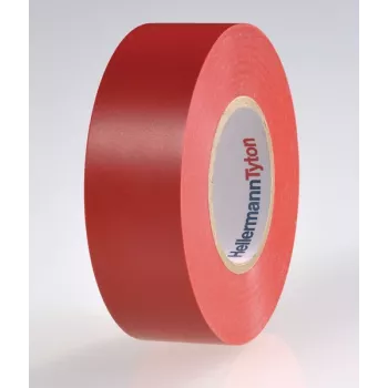 HellermannTyton HTAPE-FLEX15-25x25-PVC-RD Κόκκινη ηλεκτρολογική μονωτική ταινία PVC, 25 mm x 25 m, πάχος 0,15 mm 710-00134