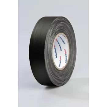 HellermannTyton HelaTape Tex υφασμάτινη ταινία 19mm x 10m μαύρη βαμβάκι-πολυεστέρας 712-00204