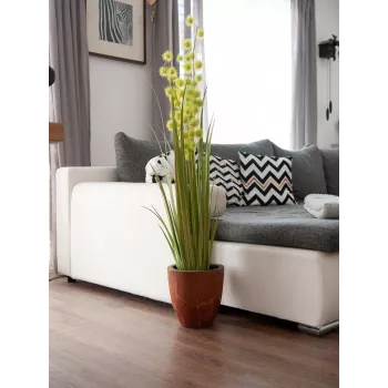 EUROPALMS τεχνητό φυτό pompom grass, 122 cm, πράσινο 82500136