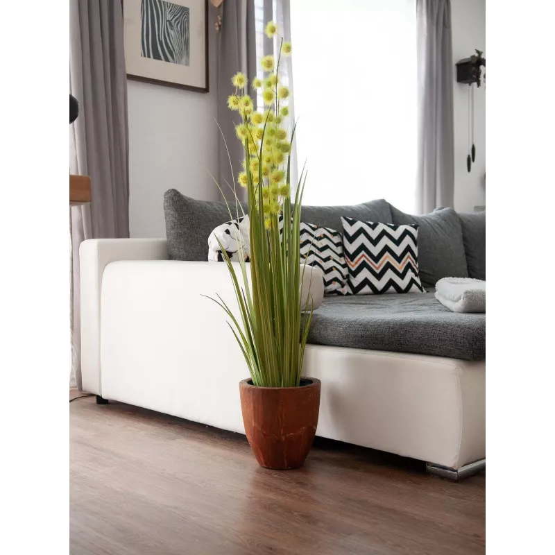 EUROPALMS τεχνητό φυτό pompom grass, 122 cm, πράσινο 82500136