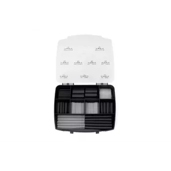 HellermannTyton 380-03004 σετ θερμοσυστελλόμενων μακαρονιών, 3:1, μαύρο, 130 τεμ.