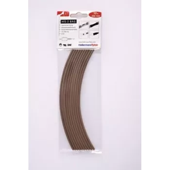 HellermannTyton 308-30314 θερμοσυστελλόμενο μακαρόνι, καφέ, 10 τεμ.