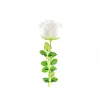 EUROPALMS Crystal Rose Τεχνητό λουλούδι, λευκό, 81 cm, 12 τεμ. 82600208