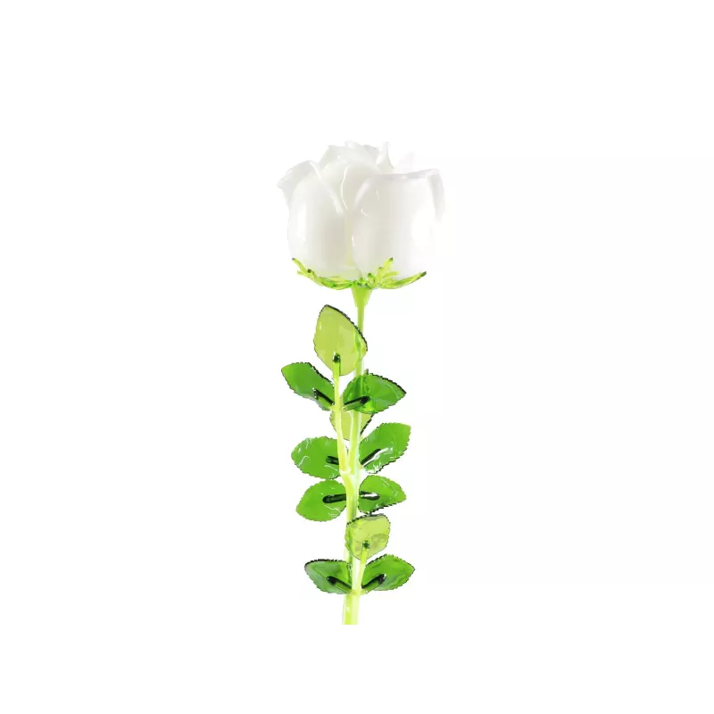 EUROPALMS Crystal Rose Τεχνητό λουλούδι, λευκό, 81 cm, 12 τεμ. 82600208