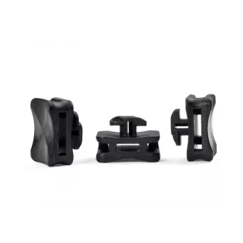 HellermannTyton ACFM8W6.2PT3-PA66/6HIRHS-BK Βάση δεμάτων καλωδίων για ράγες προφίλ, θερμοσταθεροποιημένη, ανθεκτική σε κρούση, μαύρη, 25 τεμ. 151-03249