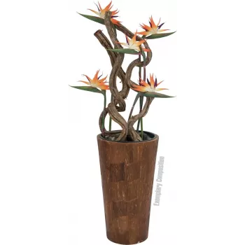 EUROPALMS Τεχνητό λουλούδι παραδείσου, πορτοκαλί, 95 cm 82530559
