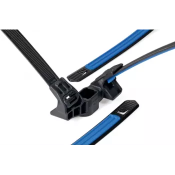 HellermannTyton 2-τεμ. δεματικό στερέωσης για δέσμες 5,0-6,0 mm, τοποθέτηση δέντρου, PA66, μαύρο, μήκος 40 mm 156-04098
