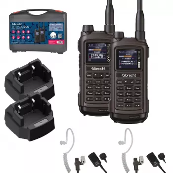 Albrecht Tectalk Duo PMR446 + Freenet 1W Σετ φορητών ασυρμάτων με θήκη μεταφοράς (συσκευασία 2 τεμ.) 29148.S1