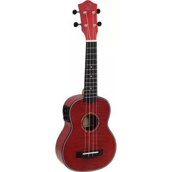 DIMAVERY UK-100 Σοπράνο ουκουλέλε, Flamed Red 26255807