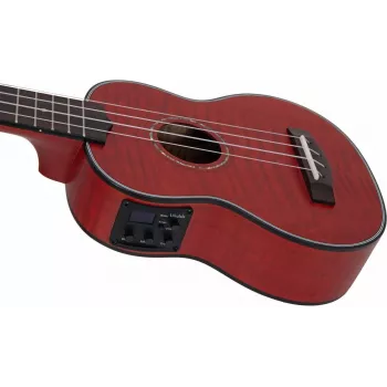 DIMAVERY UK-100 Σοπράνο ουκουλέλε, Flamed Red 26255807
