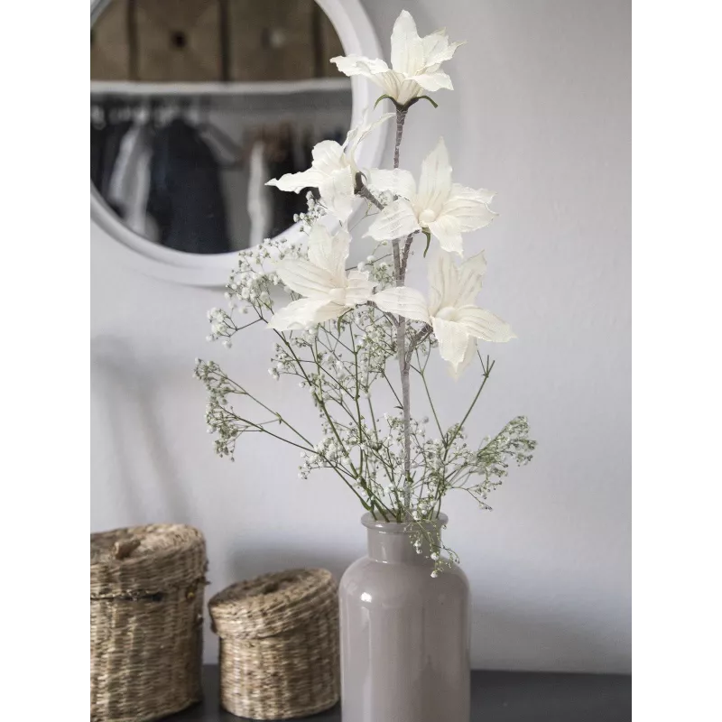 EUROPALMS Κλαδί Clematis (EVA), τεχνητό, Λευκό (82531065)