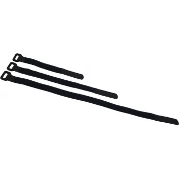 ACCESSORY BS-1 Δεματικά καλωδίων Velcro 25x195mm, μαύρα, συσκευασία 10 τεμ. 30006023