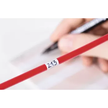 HELLERMANNTYTON Helatag 1402 Αυτοκόλλητη ετικέτα βινυλίου, ορθογώνια, λευκή, 38,1 x 19,1 mm, 120 ετικέτες 598-14026
