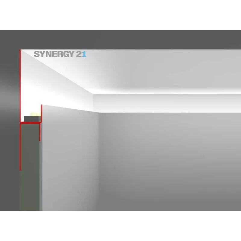 SYNERGY21 LED-Profil 200cm φύλλο ψευδαργύρου Τύπος B40 S21-LED-PR00140