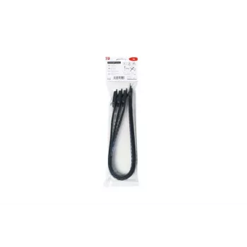 HellermannTyton SOFTFIX-XL επαναχρησιμοποιούμενο δεματικό καλωδίων 580mm x 28mm μαύρο συσκευασία 3 τεμ. 115-28590